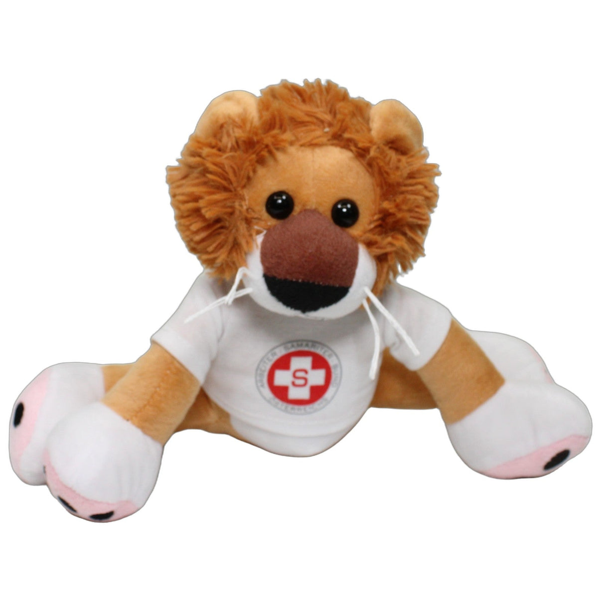 123000026192 Unbekannt Arbeiter-Samariter-Bund Österreichs, Brauner Löwe mit Shirt Kuscheltier Kumpel Leo 30cm Beige Braun