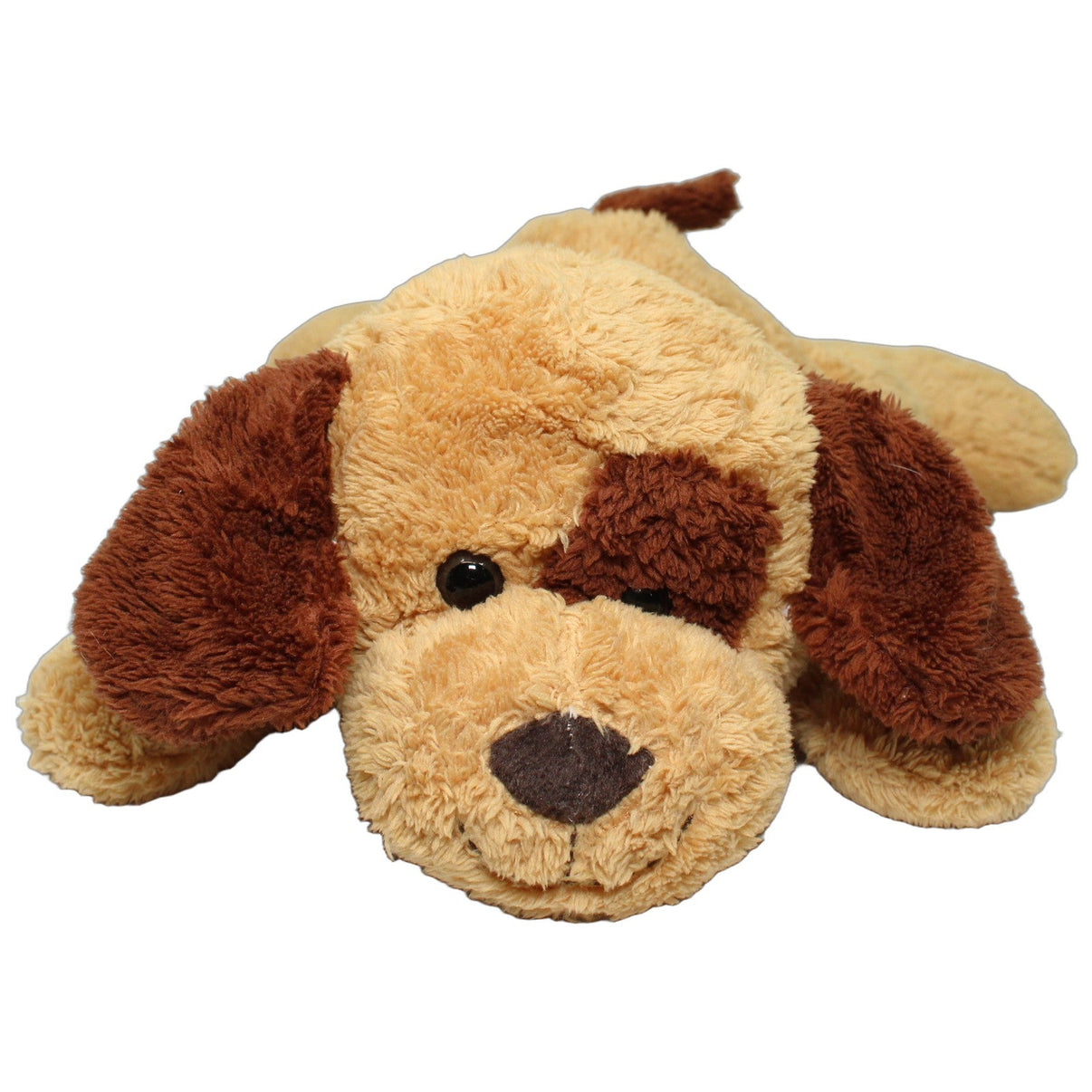 123000026200 Woolworth Lächelnder Hund mit Schlappohren, liegend Kuscheltier Kumpel Leo 38cm Beige Braun
