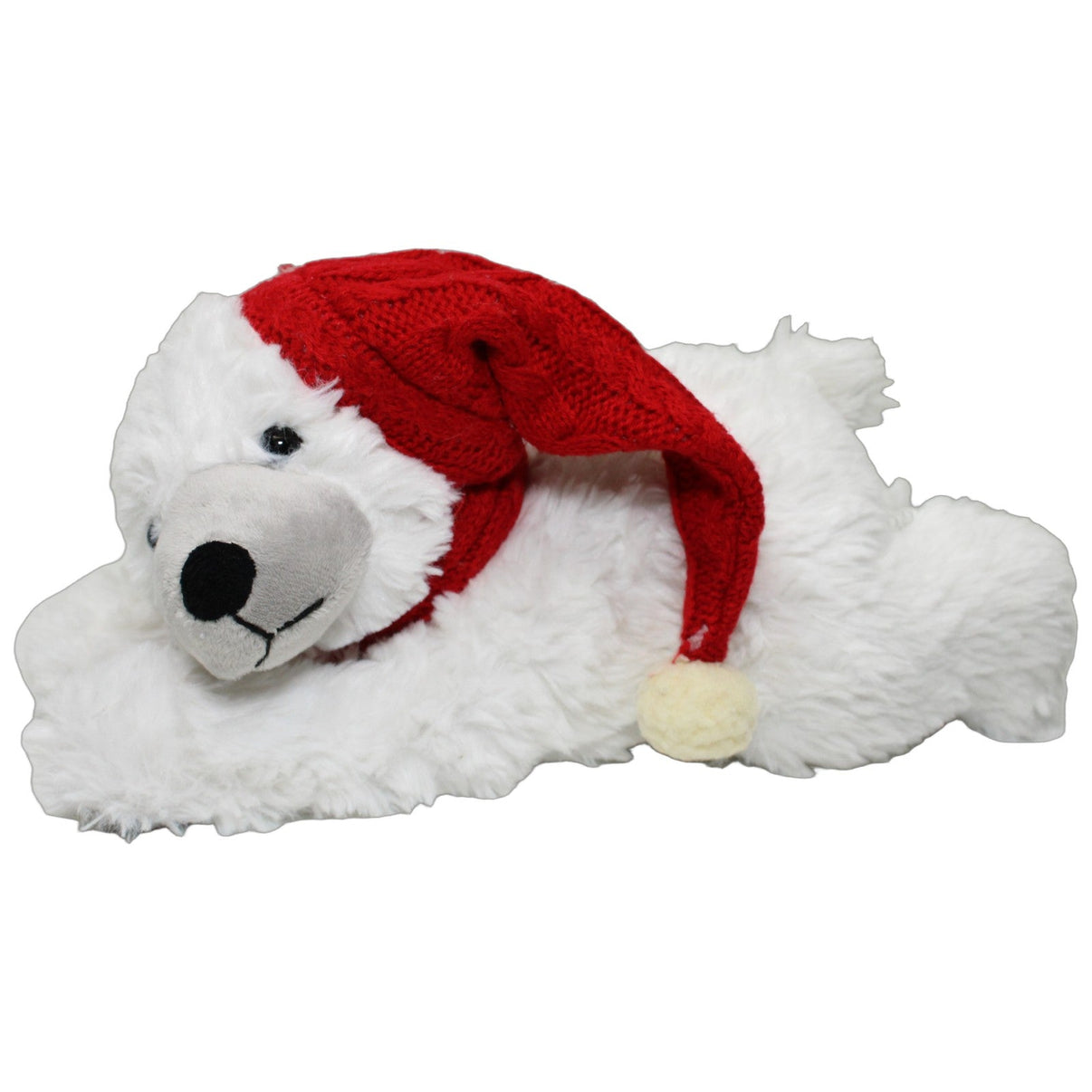123000026205 G. Wurm Eisbär mit roter Weihnachtsmütze, liegend Kuscheltier Kumpel Leo 32cm ebay-stofftiere Eisbär
