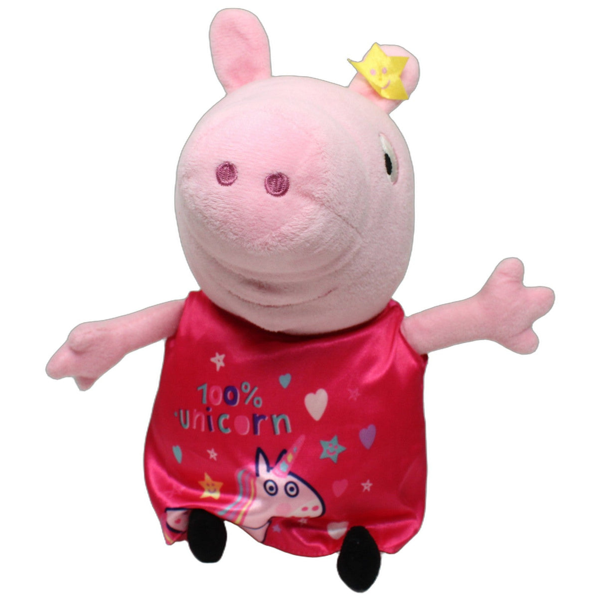 123000026209 Play by Play Peppa mit Einhorn-Kleid aus Peppa Wutz Kuscheltier Kumpel Leo 30cm Charakter ebay-stofftiere