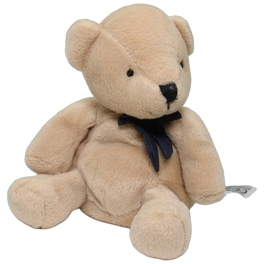 Beiger Teddy mit Schleife, sitzend