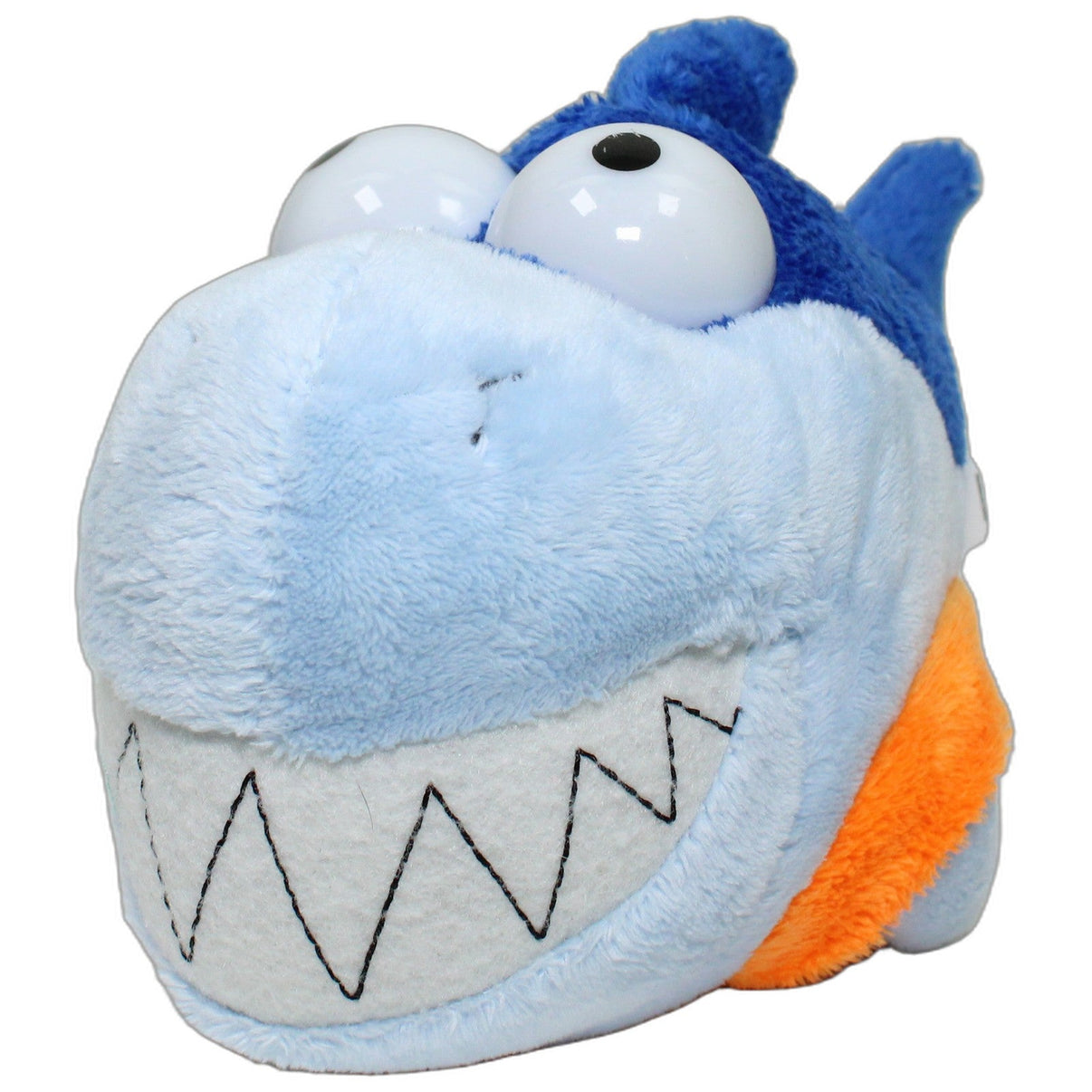 123000026249 Openmindz Grinsender blauer Hai mit großen Augen Kuscheltier Kumpel Leo 20cm Blau Gebraucht