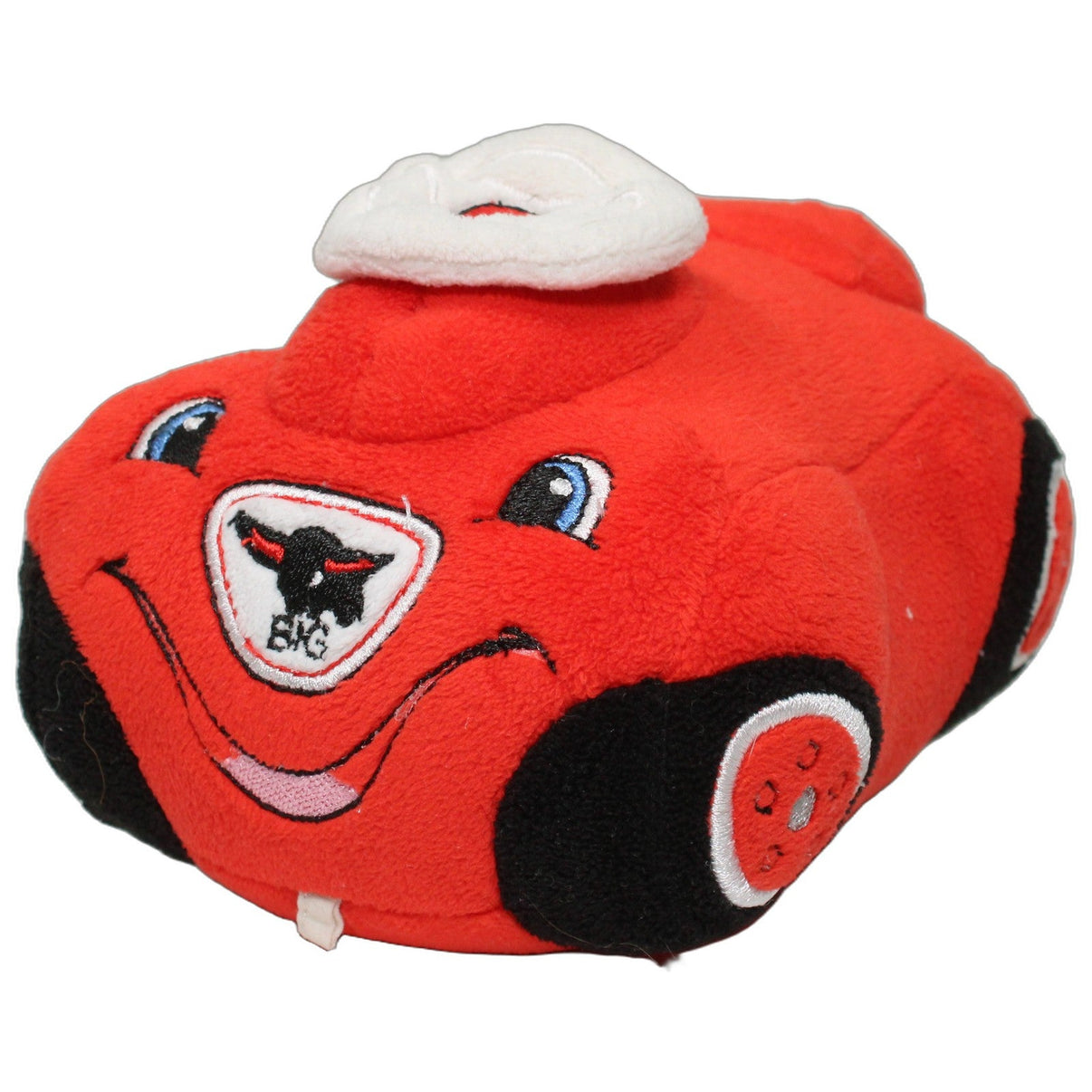 123000026264 Müller BIG Bobby Car mit Rassel, klein Spielfigur mit Rassel Kumpel Leo Auto Gebraucht Rot