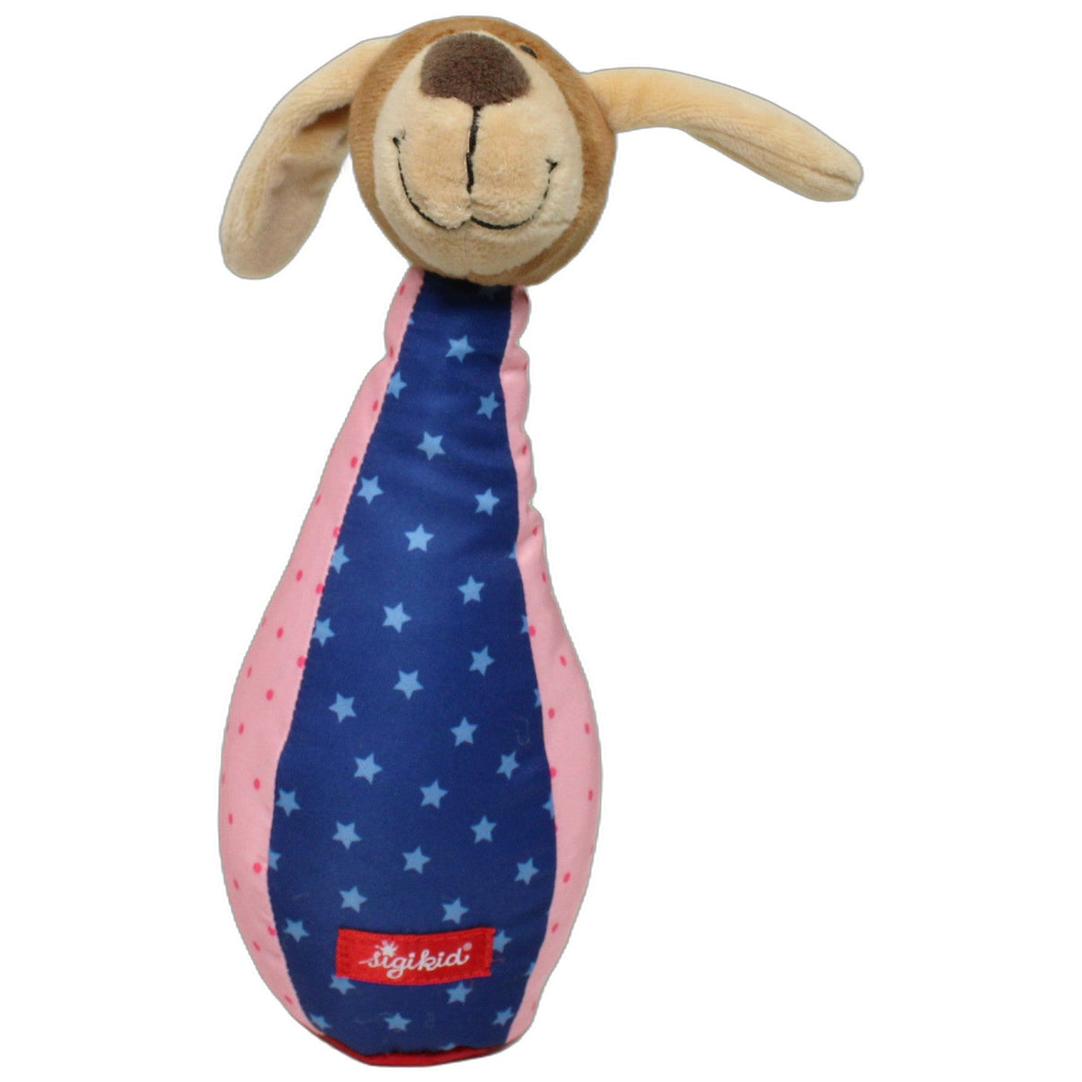 123000026277 Sigikid Hund Kegel Kumpel Leo 22cm Blau Braun