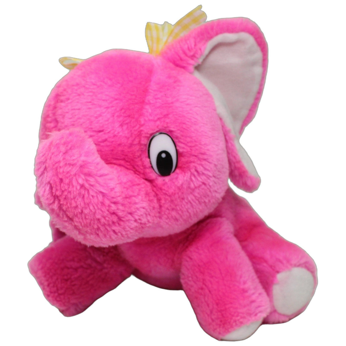 123000026290 Unbekannt Süßer pinker Elefant mit gelben Schleifen Kuscheltier Kumpel Leo 25cm ebay-20-stofftiere Elefant