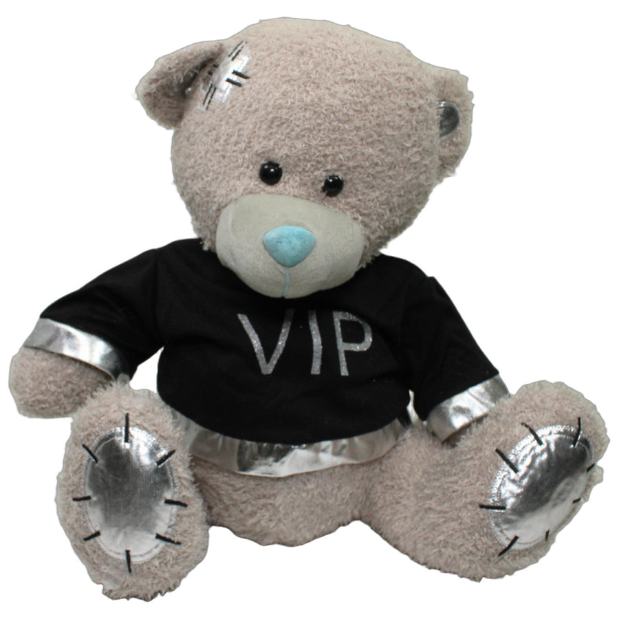 Grauer XL Teddybär mit Shirt "VIP"