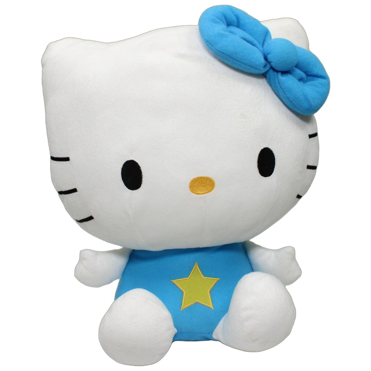 123000026386 Sega Amusements Europe Große Hello Kitty mit Flügeln, blau Kuscheltier Kumpel Leo 35cm Blau Charakter