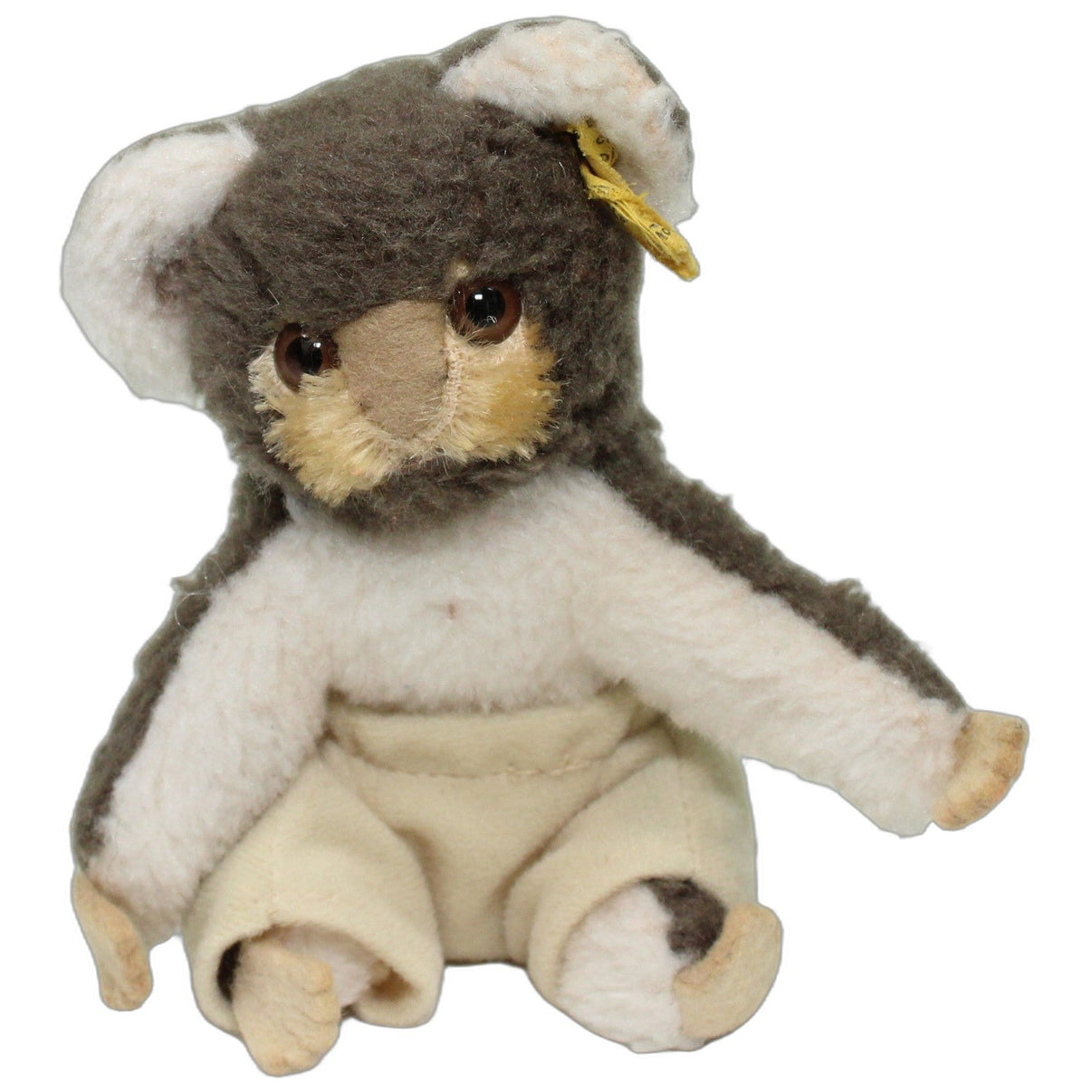 123000026398 Steiff Kleiner Koala mit Hose Kuscheltier Kumpel Leo 11cm _Vintage_ Beige