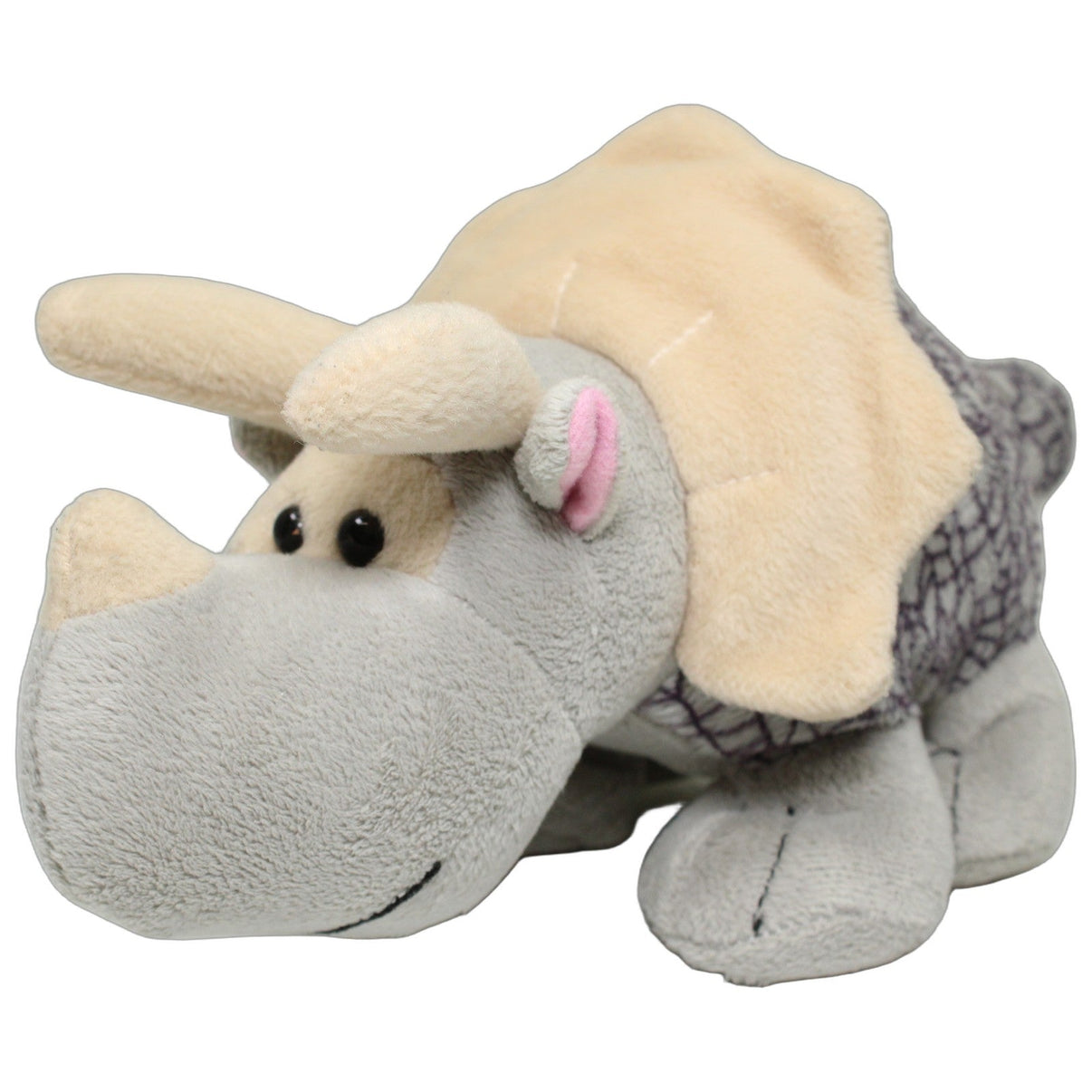 123000026400 Unbekannt Schöner Triceratops Kuscheltier Kumpel Leo 25cm Beige Dinosaurier