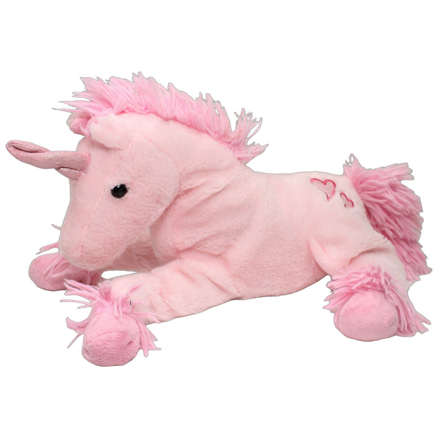 Großes rosa Einhorn, liegend