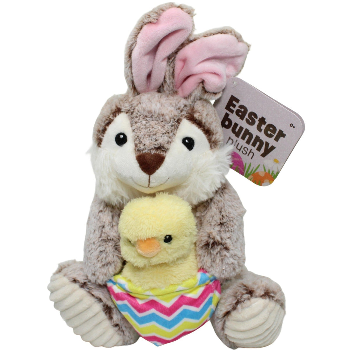 123000026433 Action Süßer Oster-Hase mit Küken im bunten Korb Kuscheltier Kumpel Leo 25cm ebay-stofftiere Ente