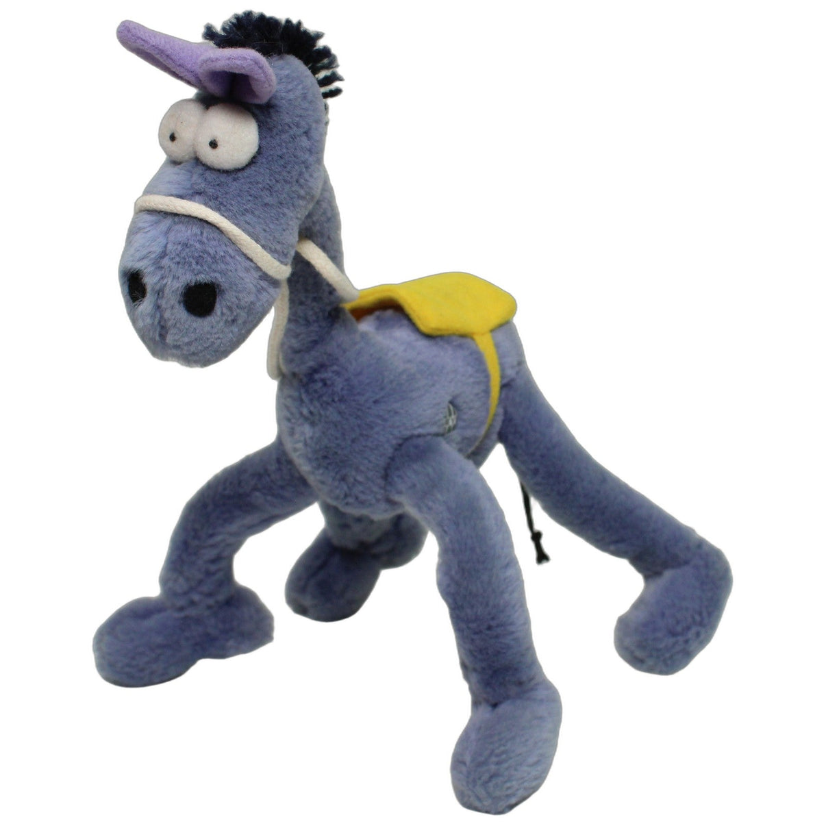 123000026497 HEYE Guillermo Mordillo Crazy Zoo, Esel mit Draht-Beinen Kuscheltier Kumpel Leo 1995 25cm _Vintage_