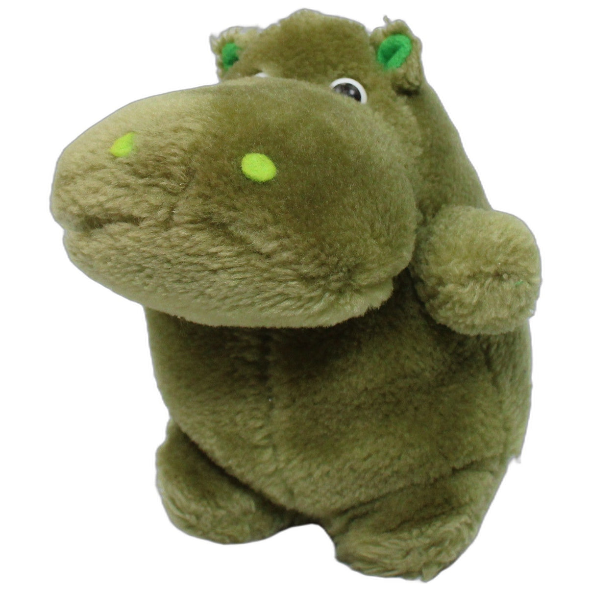 123000026500 Unbekannt Kleines grünes Nilpferd, sitzend Kuscheltier Kumpel Leo 15cm ebay-stofftiere Gebraucht