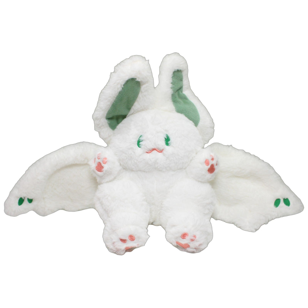 123000026525 Unbekannt Süßes Kaninchen mit großen Flügeln, weiß Kuscheltier Kumpel Leo 25cm ebay-stofftiere Fledermaus