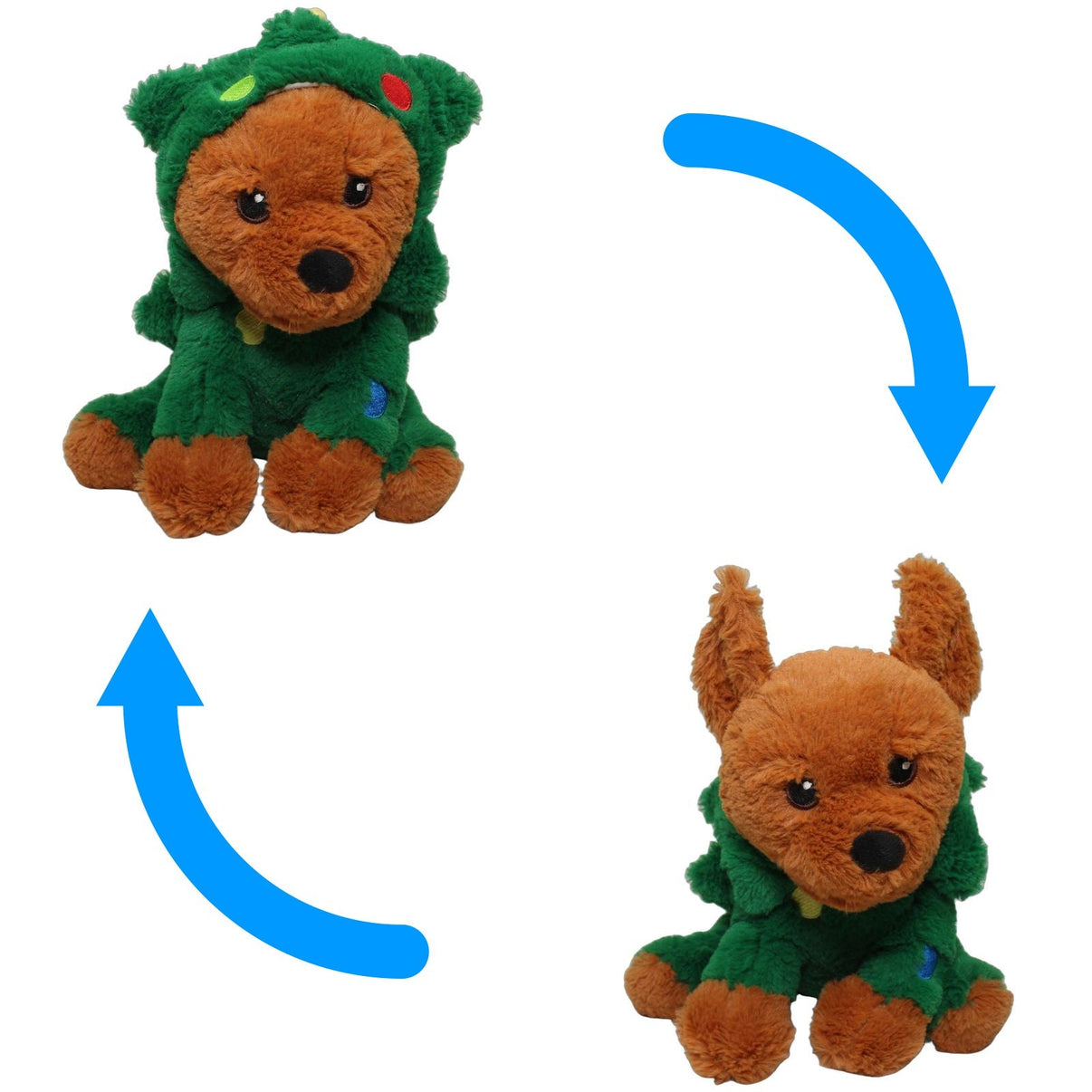 123000026527 Kellytoy Süßer Hund in Weihnachtsbaum-Outfit & Quietscher Kuscheltier Kumpel Leo 30cm Braun ebay-20-stofftiere