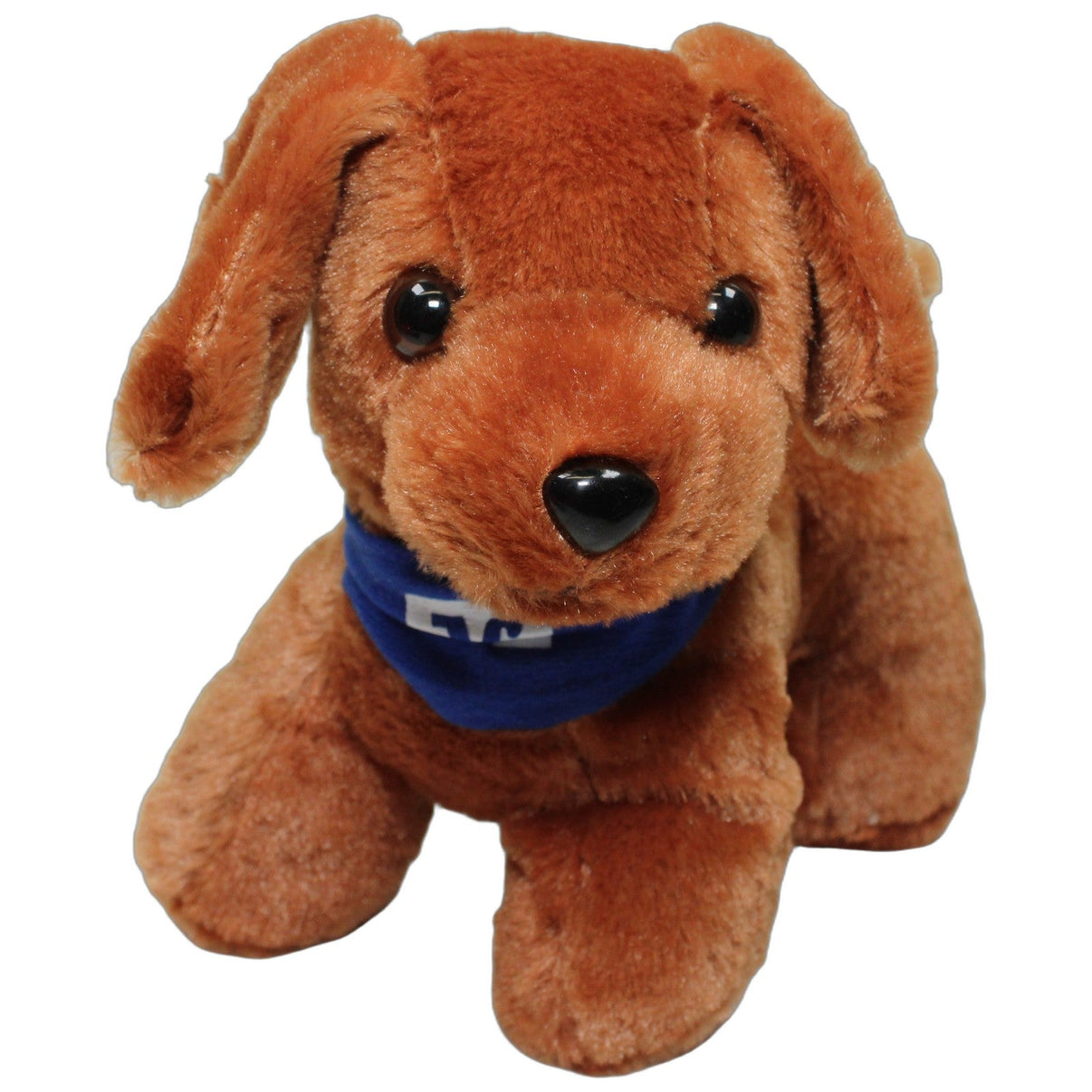 123000026530 ESCHA Volksbank, süßer Hund mit blauem Halstuch Kuscheltier Kumpel Leo 28cm Braun ebay-stofftiere