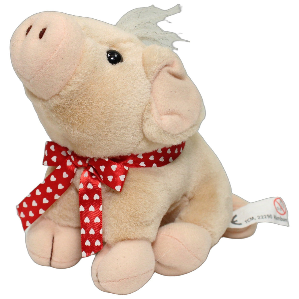 123000026533 TCM Glücksschwein mit roter Schleife (ohne Soundmodul) Kuscheltier Kumpel Leo 19cm Beige ebay-20-stofftiere