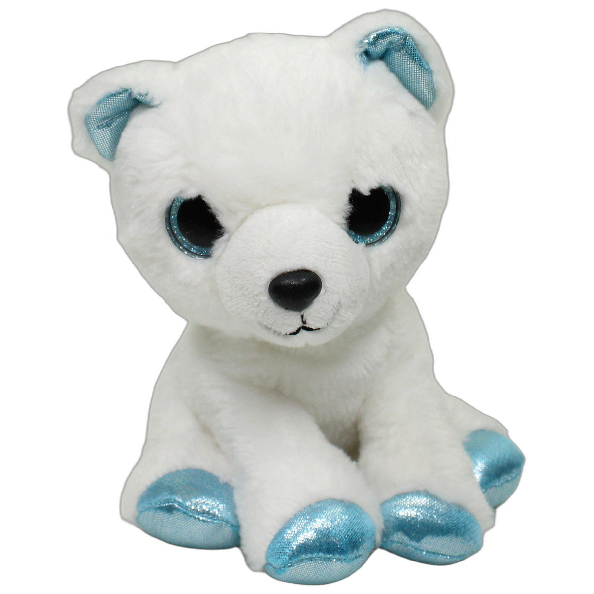 123000026555 Aurora Sparkle Tales, Eisbär mit blauen Pfoten Kuscheltier Kumpel Leo 19cm Blau ebay-stofftiere