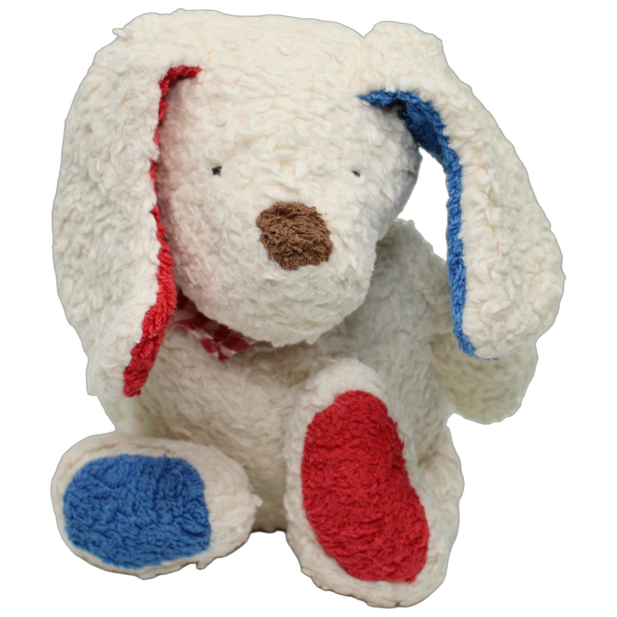 123000026573 Efie Weißer Zottel-Hund mit rot-kariertem Halstuch Kuscheltier Kumpel Leo 32cm Blau ebay-20-stofftiere