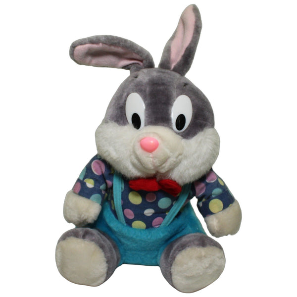 Sitzender Hase mit Fliege & gepunktetem Oberteil