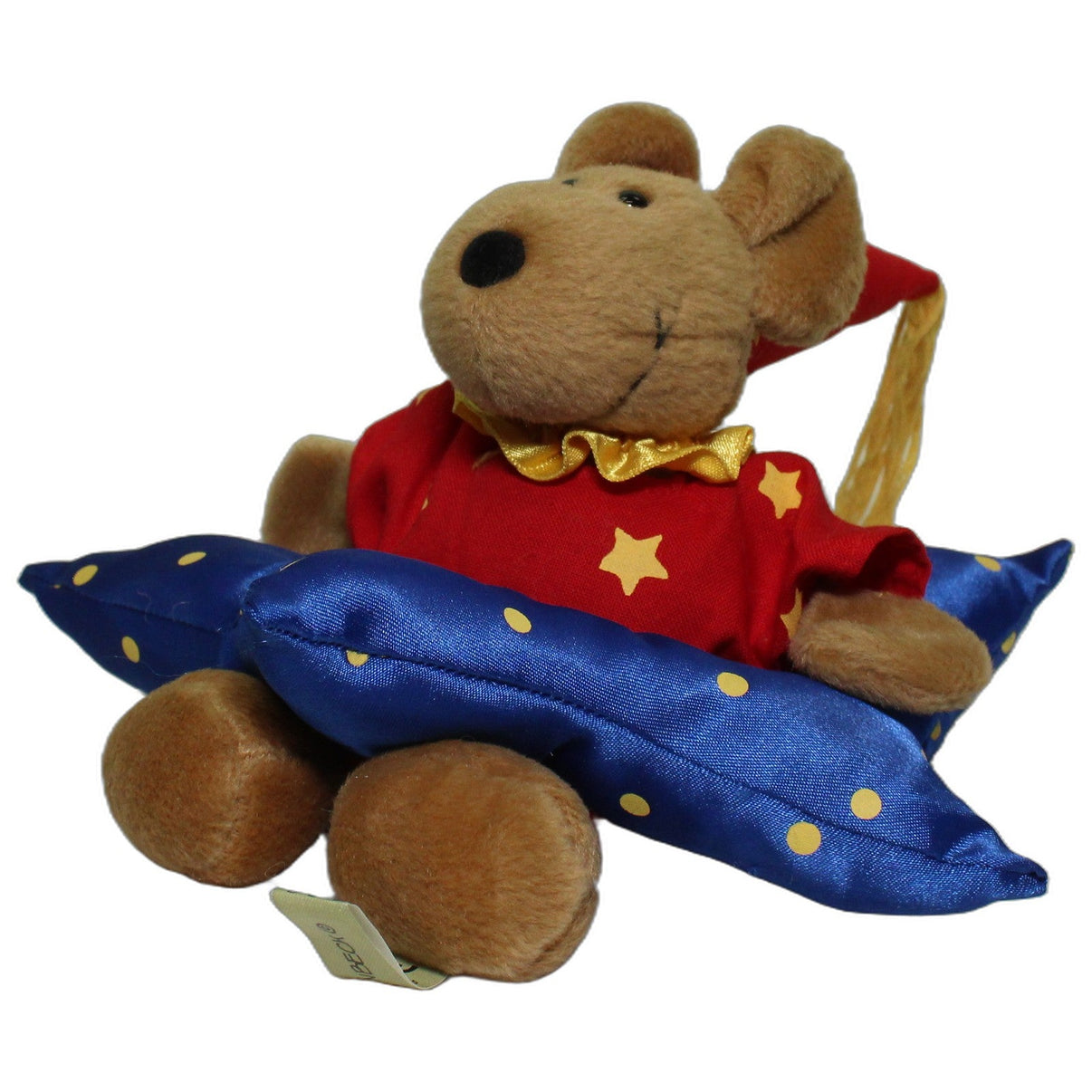123000026598 W. Steinbeck Zauberer-Maus mit Sternenkissen Kuscheltier Kumpel Leo 15cm Blau Braun