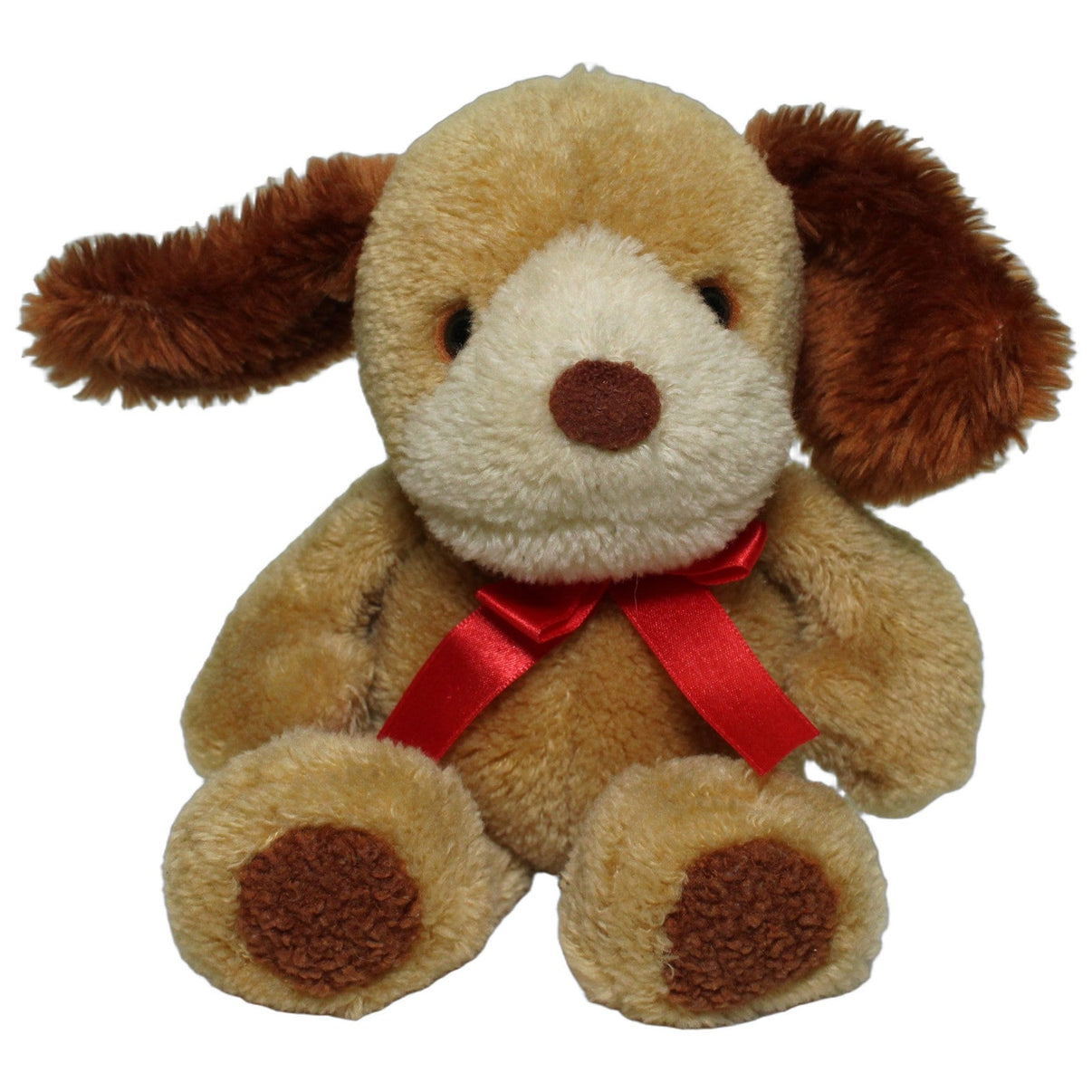 123000026621 Heunec Süßer Schlenker Hund mit dunkelbraunen Ohren Kuscheltier Kumpel Leo 24cm Beige Braun