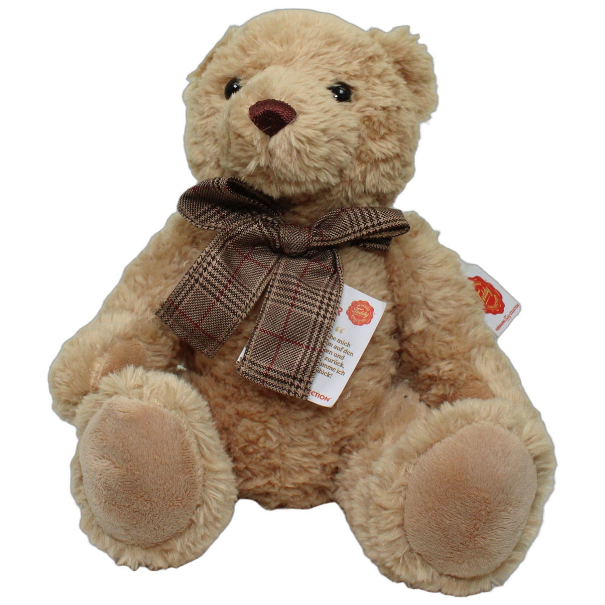123000026645 Teddy-Hermann Hermann Teddy Collection, sitzender Brummbär Kuscheltier Kumpel Leo 25cm Braun ebay-neu-stofftiere
