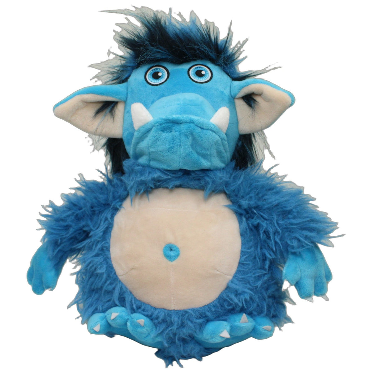 123000026665 Die Spiegelburg Der Grolltroll mit Klappfunktion Kuscheltier Kumpel Leo 35cm Beige Blau