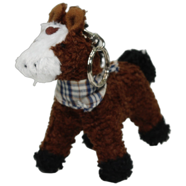 Brauner Pferd mit Halstuch, stehend