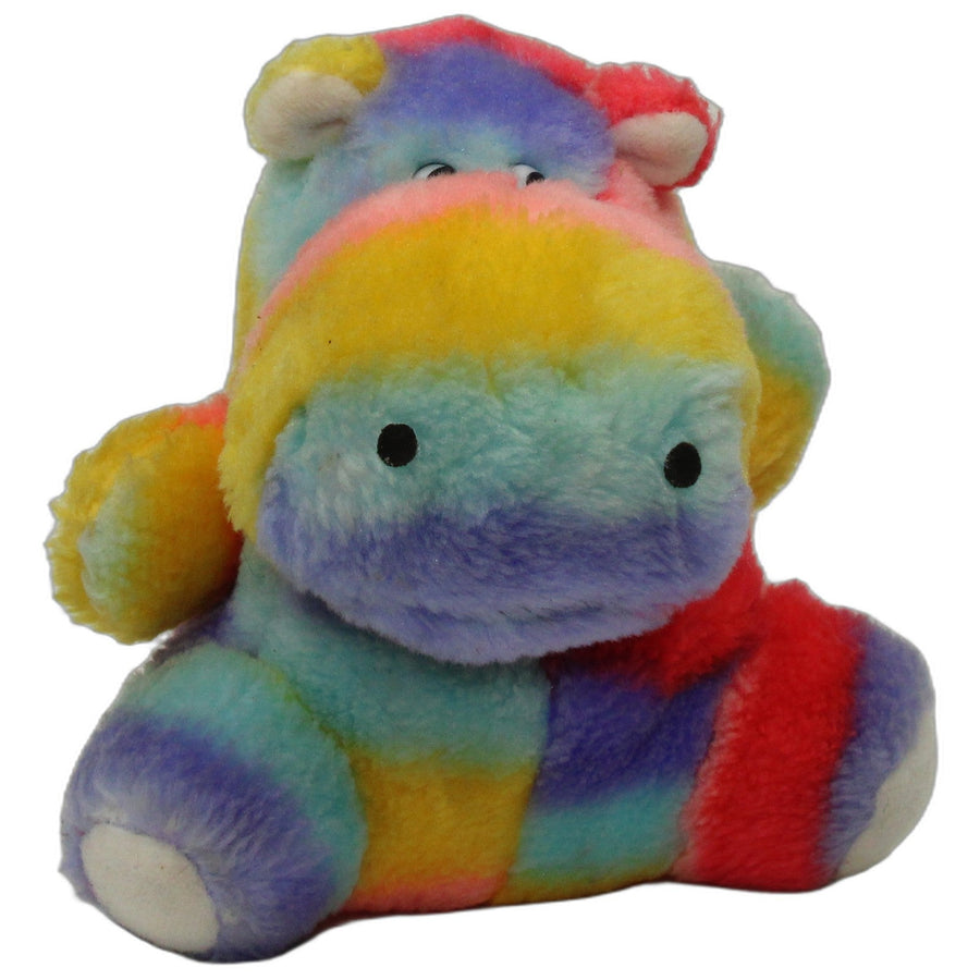 Süßes Regenbogen Nilpferd, klein