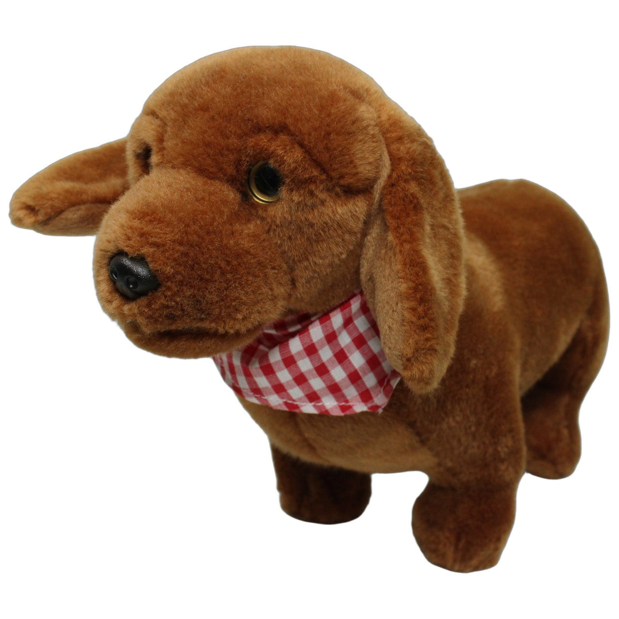 123000026725 Teddy-Hermann Schöner Dackel mit rot-kariertem Halstuch Kuscheltier Kumpel Leo 33cm Braun ebay-20-stofftiere