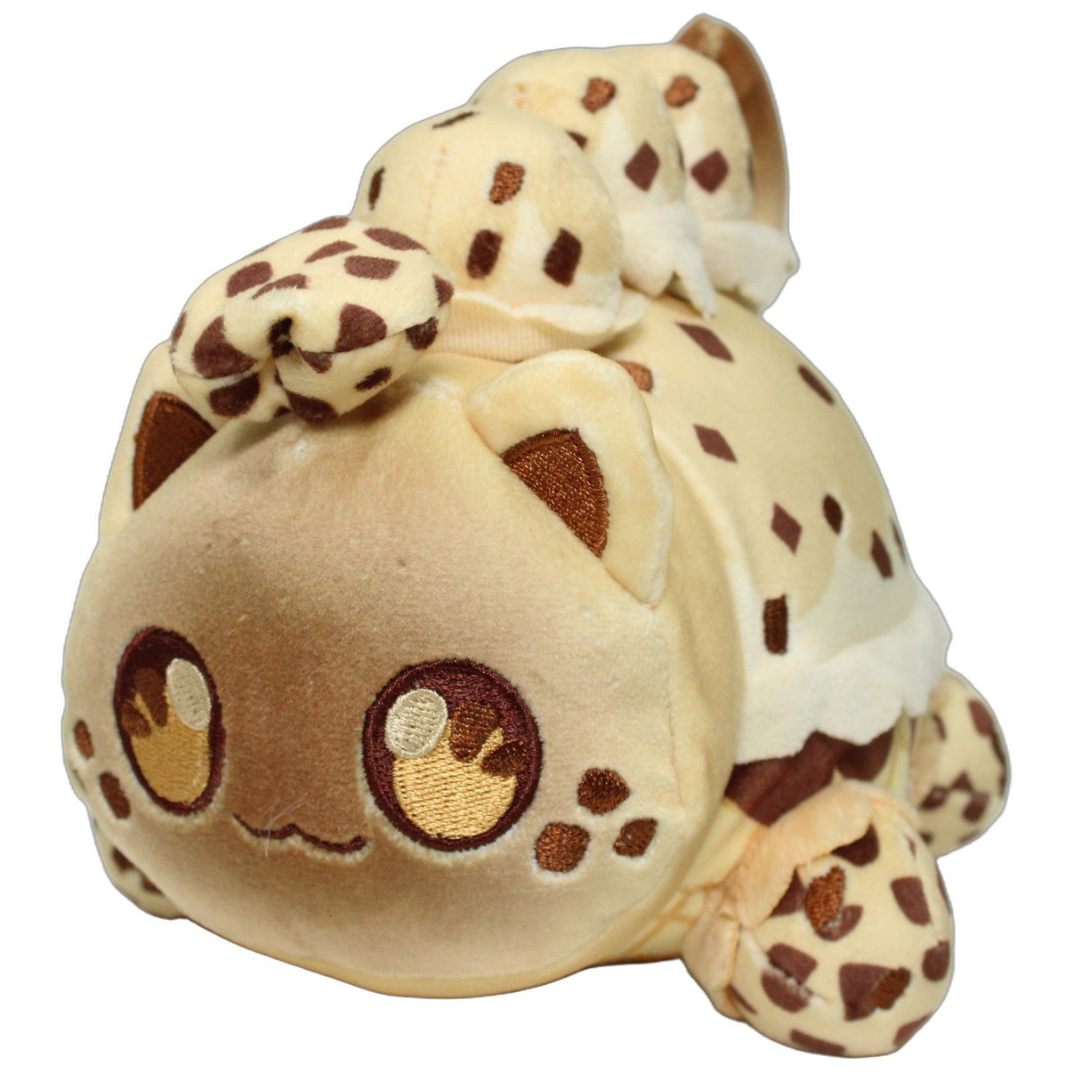 123000026763 BOTI Aphmau MeeMeows Ice Cream Edition, braune Katze Kuscheltier Kumpel Leo 15cm Beige Braun