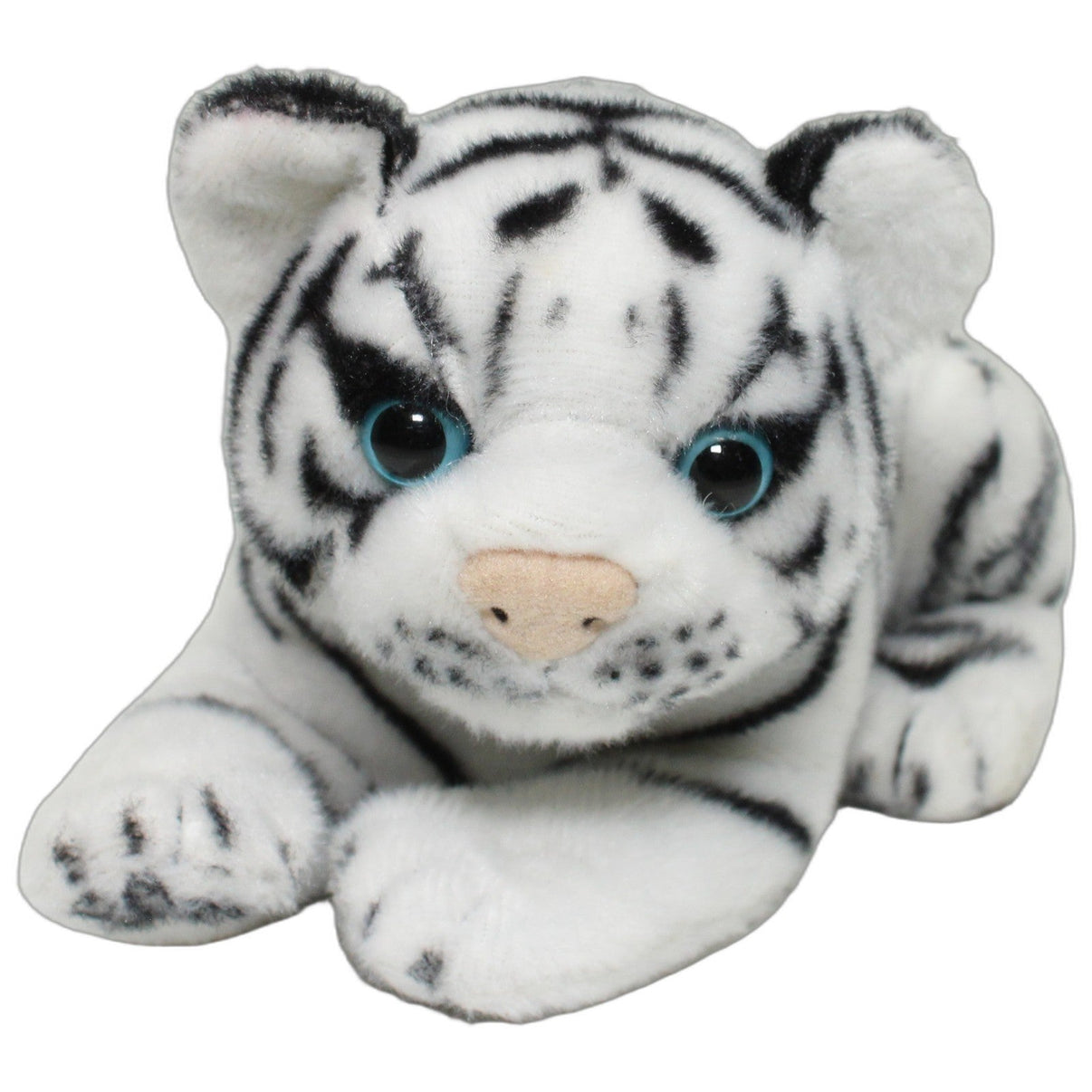 123000026766 FLOTI Flos Toys, weißer Tiger mit blauen Augen Kuscheltier Kumpel Leo 20cm ebay-stofftiere Gebraucht