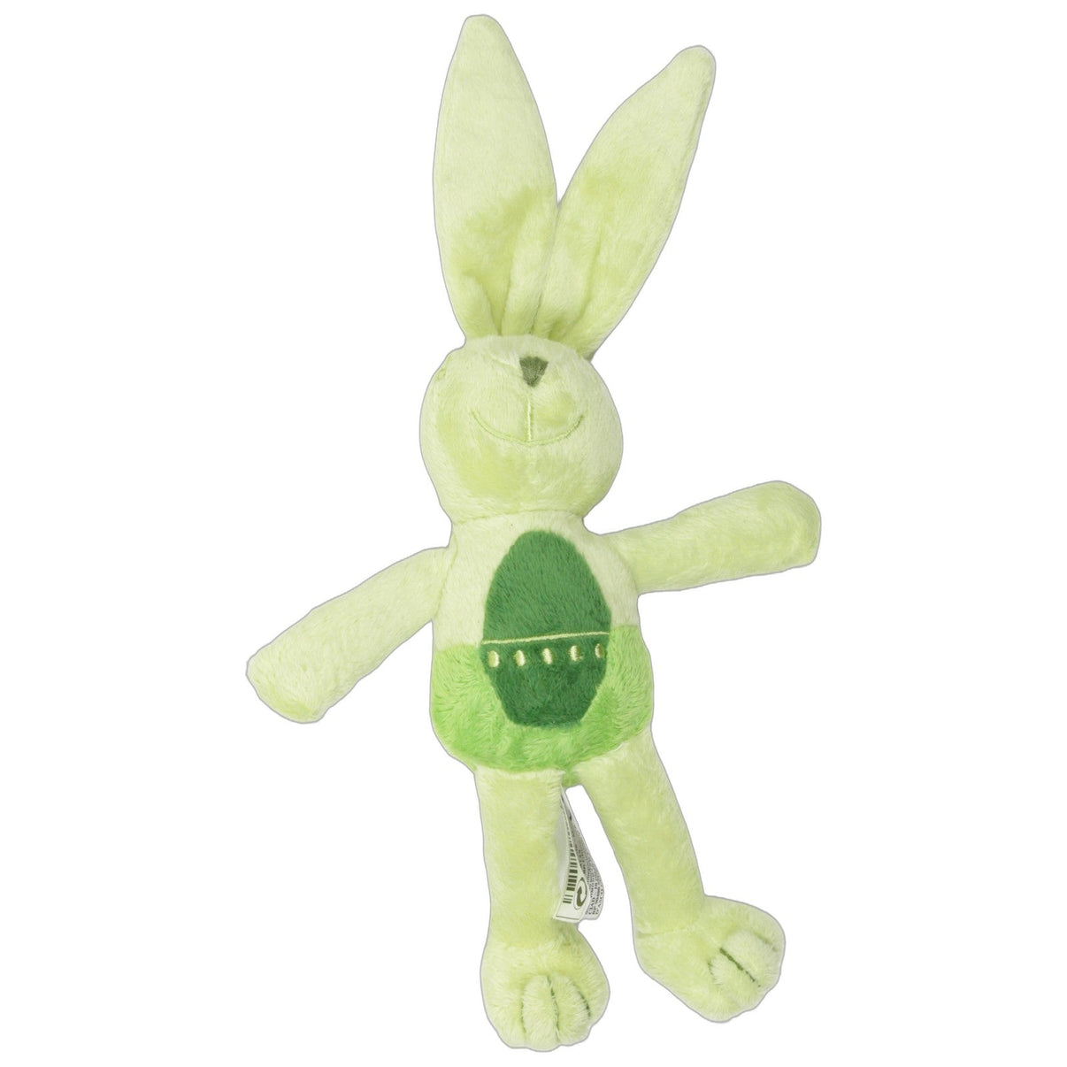 123000026808 LBVYR Grüner Hase mit Ei auf dem Bauch Kuscheltier Kumpel Leo 17cm ebay-stofftiere Gebraucht