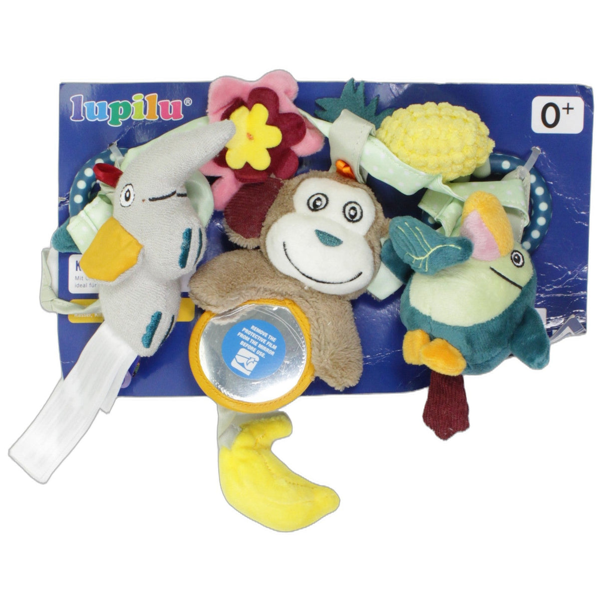 123000026811 Delta-Sport Elefant, Affe & Tropischer Vogel Kinderwagenkette Kumpel Leo 35cm Affe ebay-baby-sonstiges