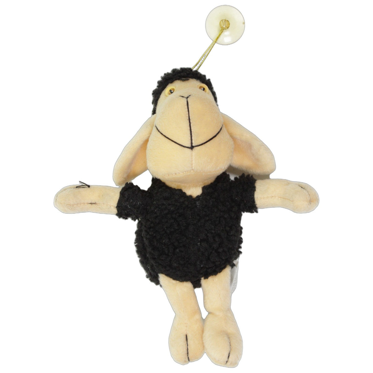 123000026813 Braun Plüschwaren Schwarzes Schaf mit Saugnapf Kuscheltier Kumpel Leo 20cm Beige ebay-stofftiere