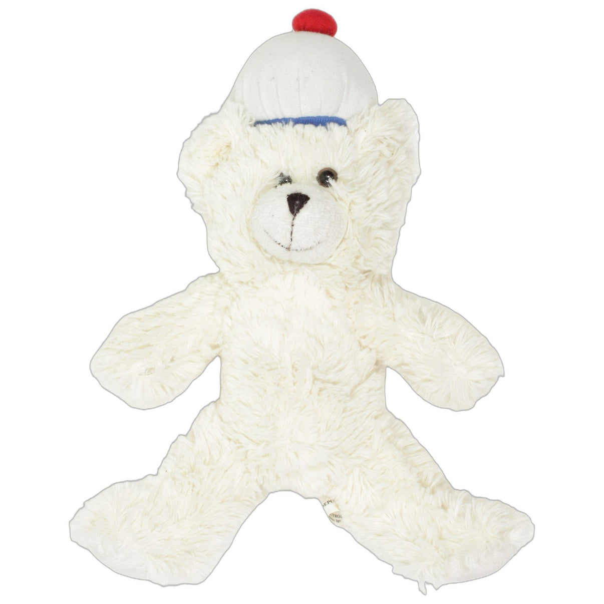123000026874 RODA Zottel-Teddybär mit weißer Mütze Kuscheltier Kumpel Leo 35cm Beige ebay-stofftiere