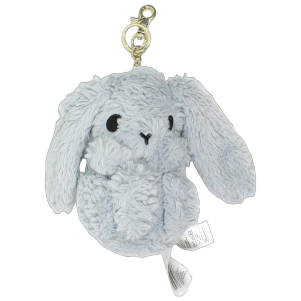 Süßer Zottel-Hase mit langen Ohren, blau-grau