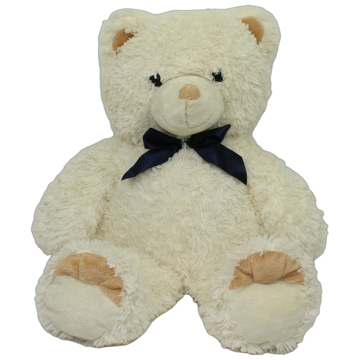 123000026934 Unbekannt XXL Teddybär mit Schleife, beige Kuscheltier Kumpel Leo 69cm Beige Blau