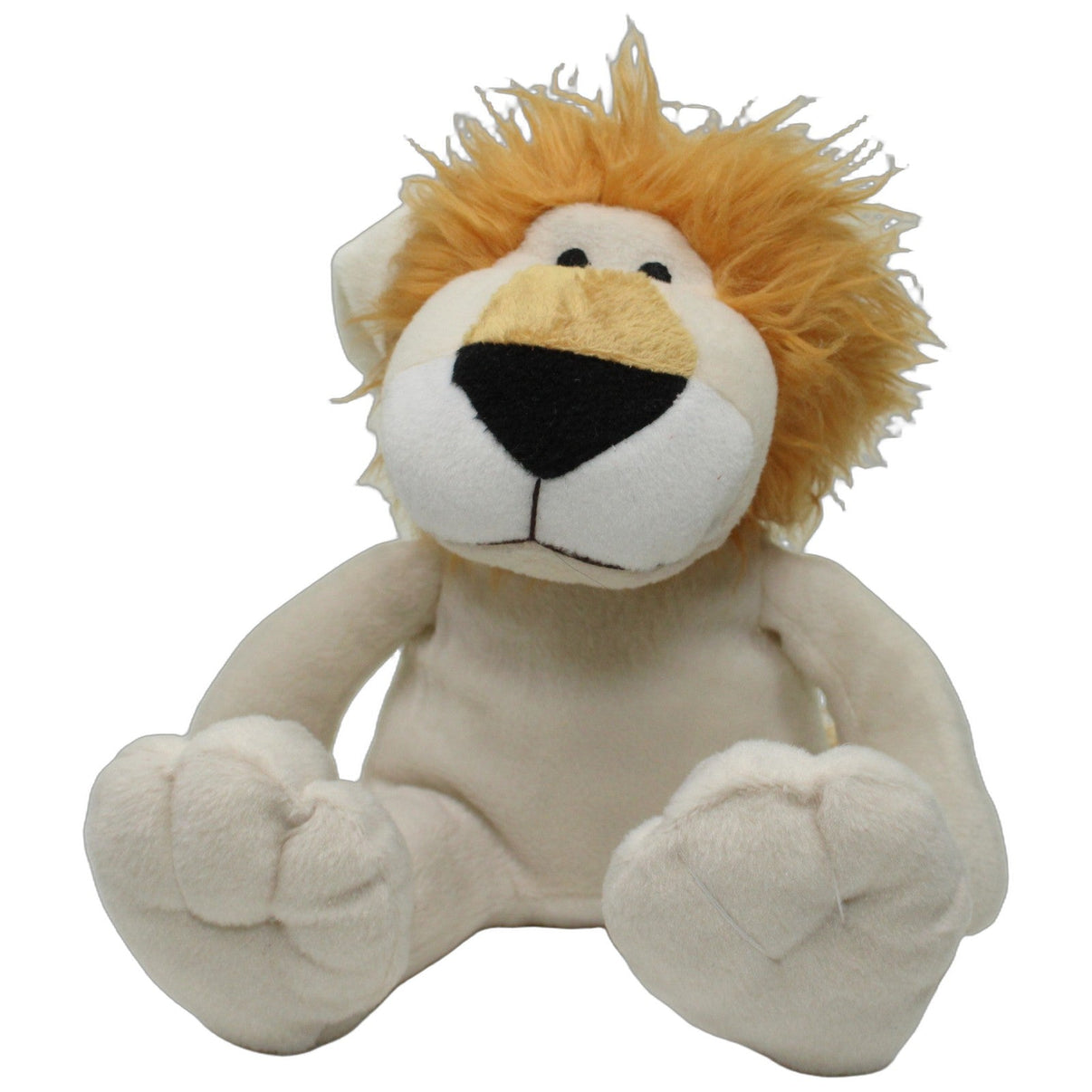 123000027014 FL Weißer Löwe mit Zipfelmütze Kuscheltier Kumpel Leo 20cm Beige ebay-stofftiere