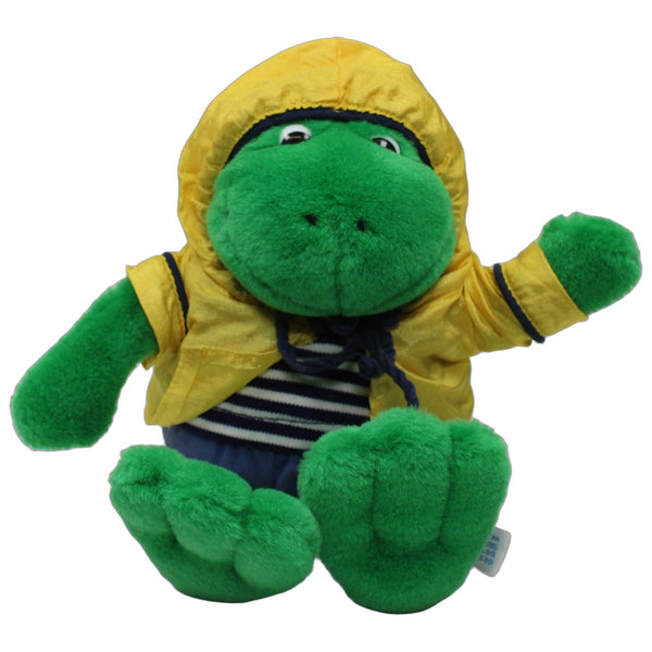 Schlenker-Frosch in gelber Regenjacke