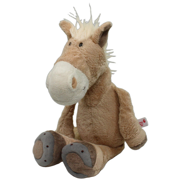 XL Schlenker Pferd mit Hufeisen, beige