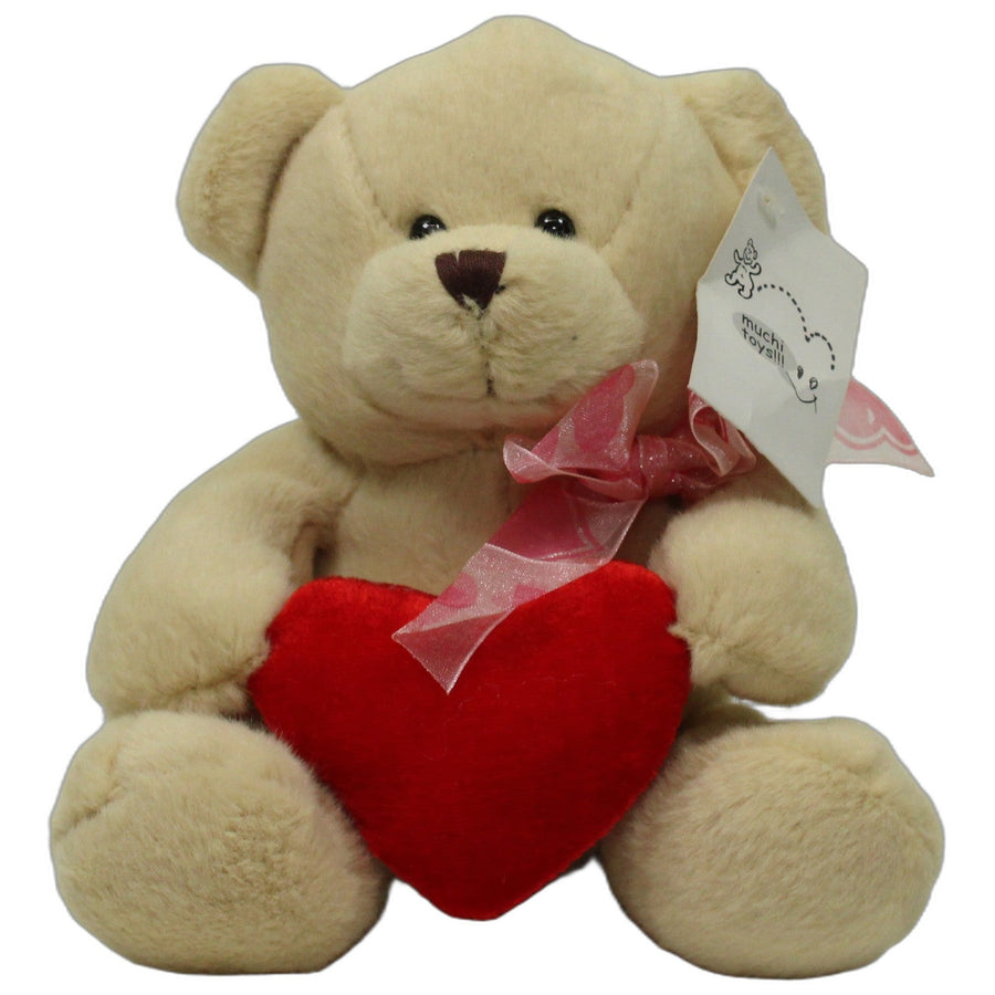 muchi toys, beiger Teddy mit Herz