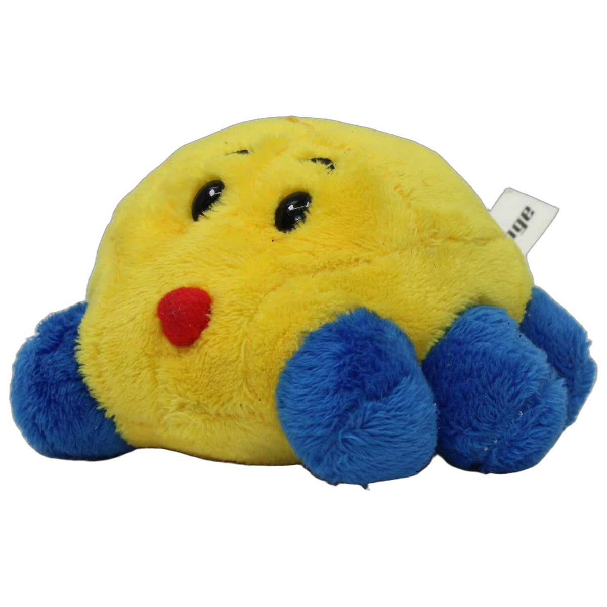 123000027100 Pneuhage Kleines gelbes Auto mit blauen Rädern mit Saugnapf Plüschfigur Kumpel Leo 10cm Auto Blau