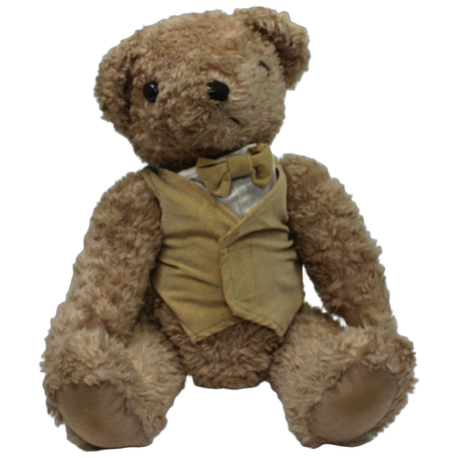 XL Teddy mit beweglichen Gliedern, Weste & Fliege
