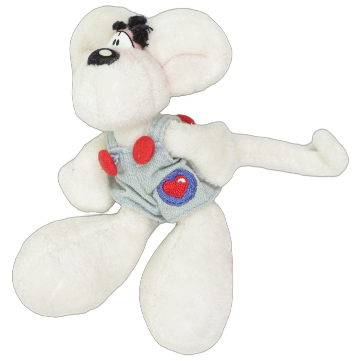 123000027211 Depesche Kleine Diddl-Maus mit Herz Latzhose Kuscheltier Kumpel Leo 15cm Blau ebay-stofftiere