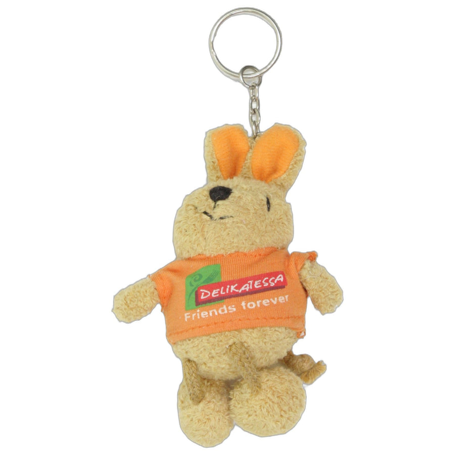 Hase mit orangem Shirt "Delikatessa"