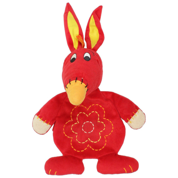 Rotes Känguru mit Blume