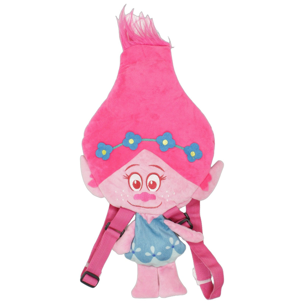 123000027270 ARTESANIA CERDÀ Poppy aus DreamWorks Trolls Rucksack Kumpel Leo 48cm Blau Charakter