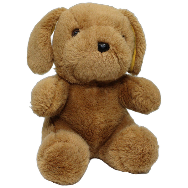 Brauner Hund mit gelben Schlappohren
